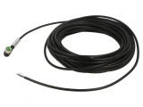 Cablu de conectare M12 PIN: 4 &icirc;n unghi 30mm 250VAC 4A
