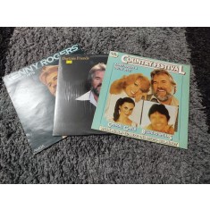 Pack 3 LP Kenny Rogers ; 3 editii = USA ; Germania ;Olanda press (-VG ; VG+)