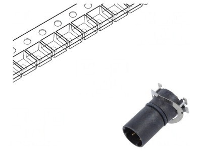 Soclu M12 4-Pin Ethernet pentru PCB SMT 250V 4A foto