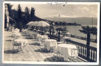 AX 331 CP VECHE -FASANO - TERRAZZA DEL GRAND HOTEL -CIRCULATA 1931 foto