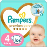 Scutece Pampers Premium Care 4 Mega Box, 104 bucati