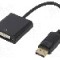 Cablu {{Tip cablu de conectare}}, DisplayPort mufa, DVI-I (24+5) soclu, 0.2m, {{Culoare izola&amp;#355;ie}}, AKYGA - AK-AD-58