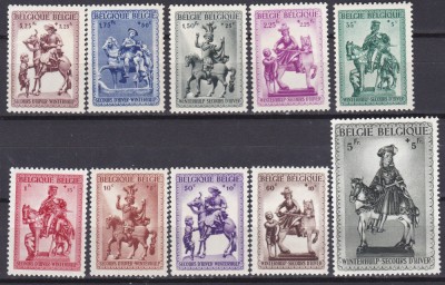 DB1 Belgia 1941 Caritate 10 v. MNH foto