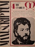 D. Panaitescu Perpessicius - Manuscriptum, nr. 4/1989 (77) anul XX (Editia: 1989)