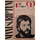 D. Panaitescu Perpessicius - Manuscriptum, nr. 4/1989 (77) anul XX (Editia: 1989)