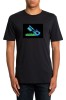 Tricou Luminos Egalizator Chitara ROCK ProCart, Marime M/L, Unisex, Bumbac 100%, Negru, Display Multicolor, UV