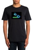 Tricou Luminos Egalizator Chitara ROCK, Marime M/L, Unisex, Bumbac 100%, Display Multicolor, UV