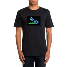 Tricou luminos cu egalizator Chitara ROCK, marime M, L - M