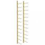 Suport sticle de vin, de perete, 24 sticle, auriu, fier