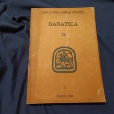 Carte / Revista Banatica ( Muzeul de Istorie al judetului Caras Severin ) nr 12 volumul II anul 1993 / 408 pagini !