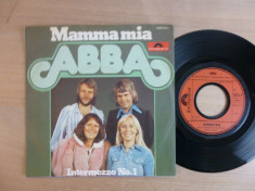 ABBA - Mamma Mia (1975, Polydor) disc vinil single 7&amp;quot; foto