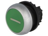 Comutator apăsare 22mm verde