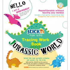 Carte Educativa Stick"n Tracing Work Book - Jurassic World