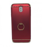 Cumpara ieftin Husa protectie pentru Samsung Galaxy J7 2017, Luxury Red Plated cu Inel de sustinere, MyStyle