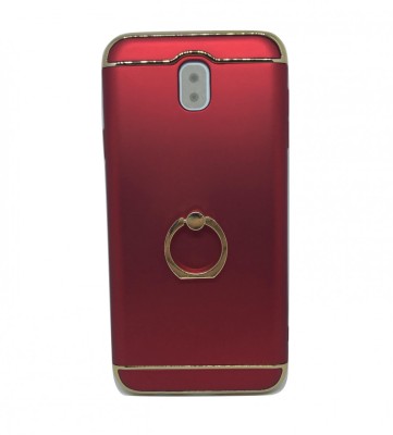 Husa protectie pentru Samsung Galaxy J7 2017, Luxury Red Plated cu Inel de sustinere foto