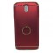 Husa protectie pentru Samsung Galaxy J7 2017, Luxury Red Plated cu Inel de sustinere