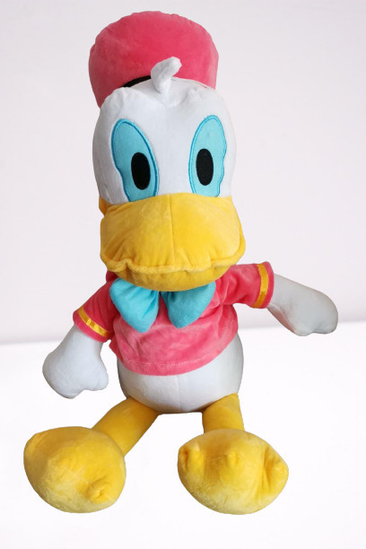 Jucarie de plus Donald, 40 cm haina roz 3+ ani