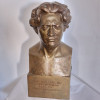 SPIRIDON GEORGESCU - bust monument al sculptorului -IOAN SARGHIE - bronz - 1939
