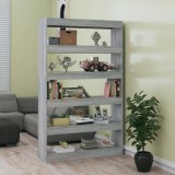 vidaXL Bibliotecă/Separator cameră, gri sonoma, 100x30x166 cm