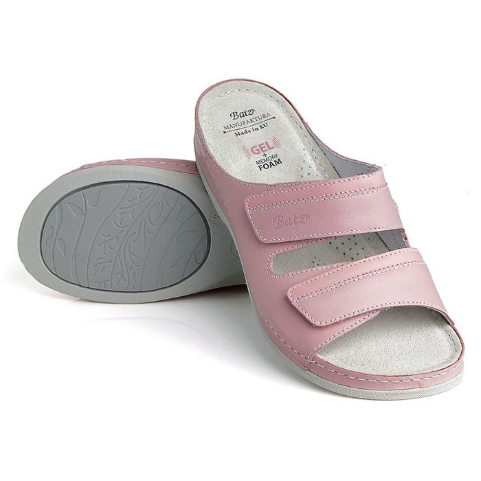 Papuci piele naturala dama - pink, Dr. Batz - medicinali - Rea-Pink-36 |  Okazii.ro