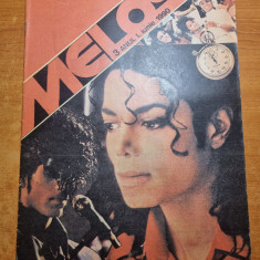 revista melos iunie 1990-michael jackson,iron maiden,poster loredana groza