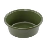 Castron Kerbl 6 litri plastic pentru hrana animale de ferma sau companie, verde masline, siguranta alimentara