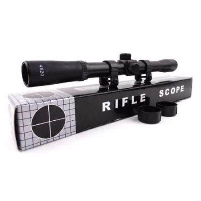 Luneta metalica profesionala 4X20 cu prindere Arma Arbaleta Pusca Airsoft foto