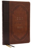 KJV Bible, Giant Print Thinline Bible, Vintage Series, Leathersoft, Brown, Red Letter, Thumb Indexed, Comfort Print: King James Version: King James Ve