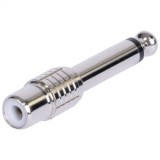 ADAPTOR JACK 6.35 TATA - RCA MAMA METAL MONO, BST