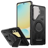 Husa Samsung Galaxy S24 FE protectie camera Techsuit CamVault MagSafe, negru