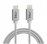 Tellur Cablu USB Type-C la USB Type-C Nylon 1M Argintiu 42504111