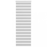vidaXL Jaluzea tip zebra gri deschis lățime țesătură 65,9 cm poliester