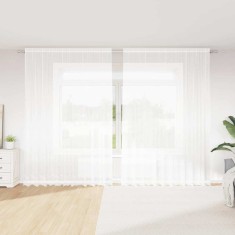 vidaXL Perdele cu perdele Floral Alb 300 x 280 cm Poliester