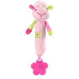 BabyOno Squeaky Toy Sweet Lambie jucărie fluierătoare pentru dentiție Pink 1 buc