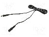 Cablu alimentare DC, DC 5,5/2,5 mufa, DC 5,5/2,5 soclu, negru, 2m, WEST POL - P25-C25-T050-200BK