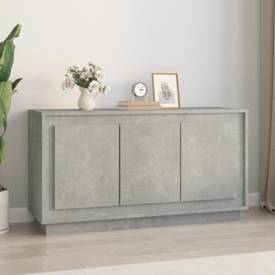 vidaXL Dulap, gri beton, 102x35x55 cm, lemn prelucrat 831889 foto