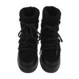 Cumpara ieftin Botine cu blana decorativa, Negru - 38