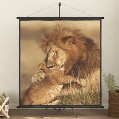 vidaXL Ecran de proiec?ie cu trepied 63&amp;quot; 1:1 foto