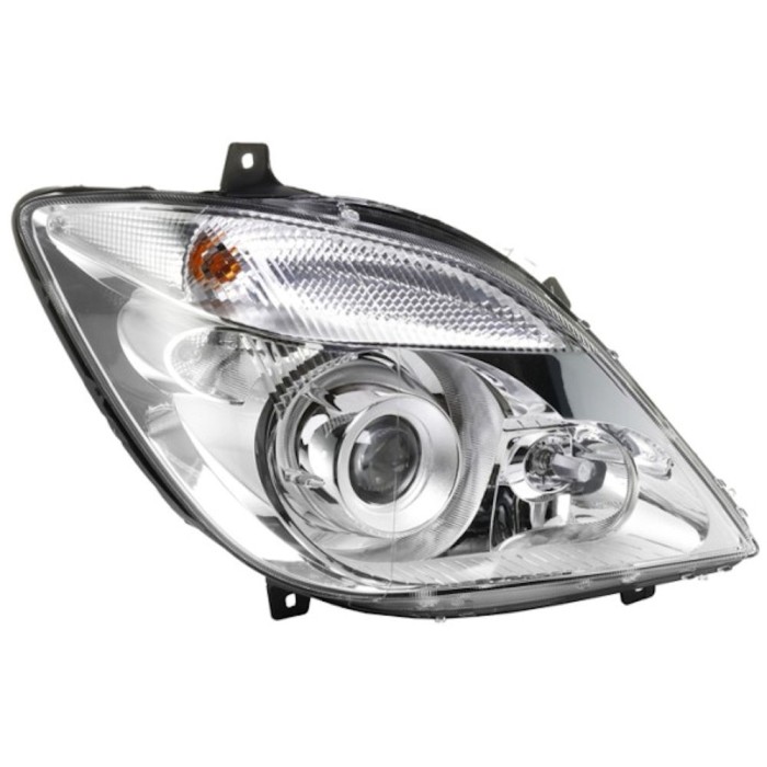 Far Mercedes Sprinter (W906) 209-524, 07.2006-10.2013, partea Stanga, electric, bi-xenon, tip bec D3S+H7+PY21W, cu bec, cu balast, cu motoras, Hella