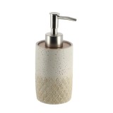 Dispenser Săpun Polirășină 265 Ml Gravat &ndash; Crem / Stejar