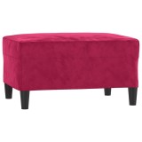 Cumpara ieftin Taburet, rosu vin, 70x55x41 cm, catifea
