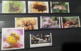 Lot 8 timbre tematice moderne &bdquo;Faună, Animale Sălbatice și Natură&rdquo; &ndash; Germania &ndash; Anii 2010&ndash;2015