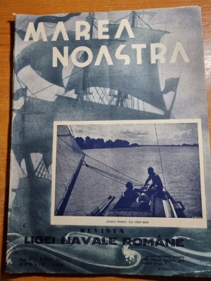 marea noastra aprilie 1938-bricul mircea,podul de la cernavoda foto