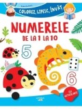 Cumpara ieftin Numerele de la 1 la 10. Colorez, lipesc, invat/***