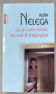 CA SI CUM NIMIC NU S-AR FI INTAMPLAT de ALINA NELEGA , roman , 2021 foto