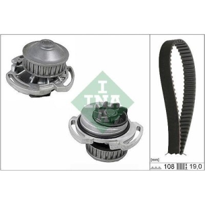 Kit distributie + Pompa apa Audi 50 (863), 80 B2 Sedan (811; Vw Derby (86), Derby (86c, Golf I (17), Golf 2 (19e, Jetta I (16), Jetta 2 (19e, Passat foto
