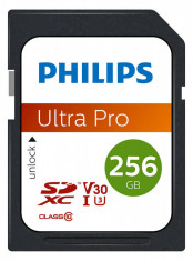 Card de memorie Philips 256GB SDXC Clasa 10 UHS-I U3 foto