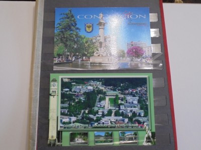 CHILE - 2 VDERI DIN ORASUL CONCEPTION - CENTRUL CIVIC SI PE VERSO VEDERE PANORAMICA NOAPTEA , VEDERE AERIANA A CENTRULUI UNIVERSITAR foto