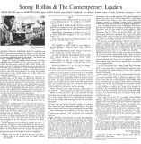 Sonny Rollins And The Contemporary Leaders - Vinyl | Sonny Rollins