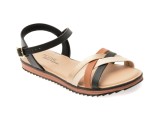 Sandale MODARE negre, 7141146, din piele ecologica